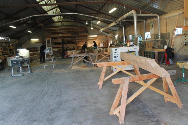 Restauration charpente chêne à Saint Maixent (79)